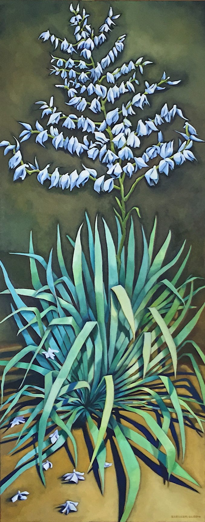 Oil Painting, Rachel Klecker Clegg, Yucca Painting